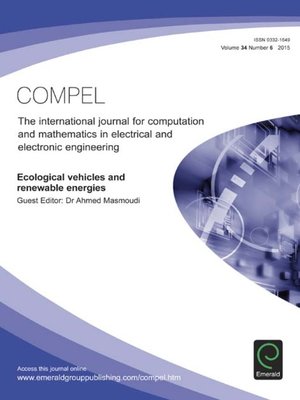 cover image of COMPEL - The International Journal for Computation and Mathematics in Electrical and Electronic Engineering, Volume 34, Number 6